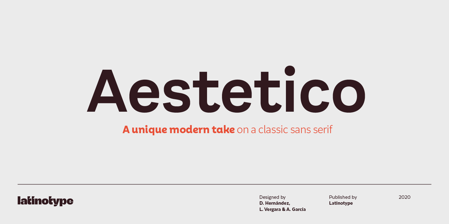 Aestetico Font preview